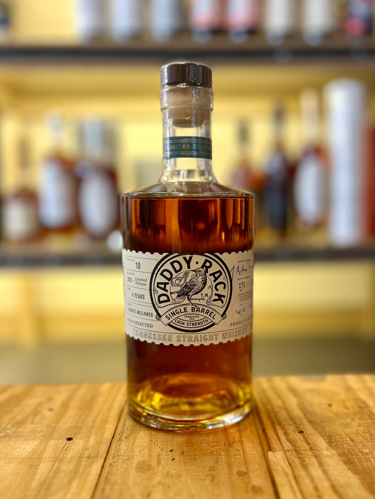 Daddy Rack Single Barrel Cask Strength Whiskey