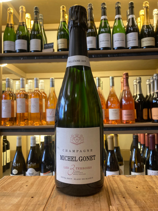 Michel Gonet Champagne Les 3 Terroirs Blanc de Blancs Extra Brut